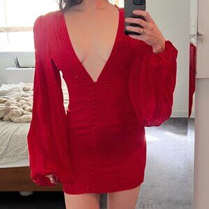 Rat & Boa Isabella Red Dress